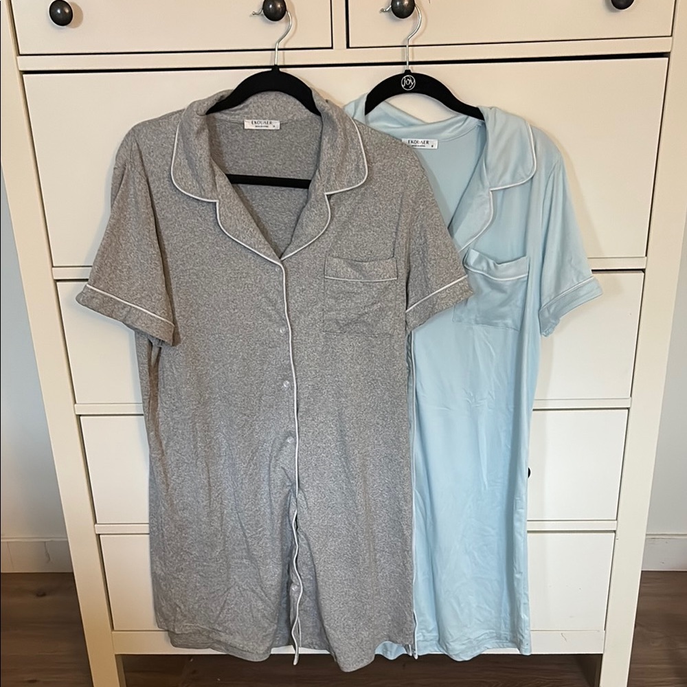 BUNDLE | (2) short sleeve nightgowns